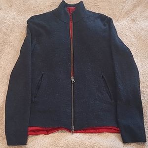 Banana Republic sweater jacket w/ detachable red vest lining.